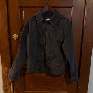 Men's grey blue great condition Hollister jacket